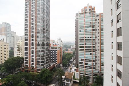 Vista de kitnet/studio para alugar com 1 quarto, 21m² em Indianópolis, São Paulo
