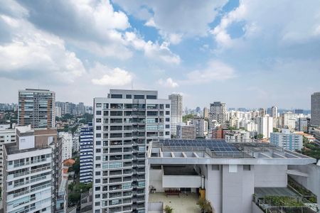Varanda - Vista de kitnet/studio para alugar com 1 quarto, 27m² em Pompeia, São Paulo