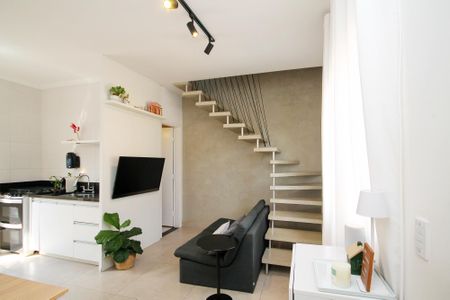 Casa de condomínio para alugar com 49m², 2 quartos e 2 vagasSala