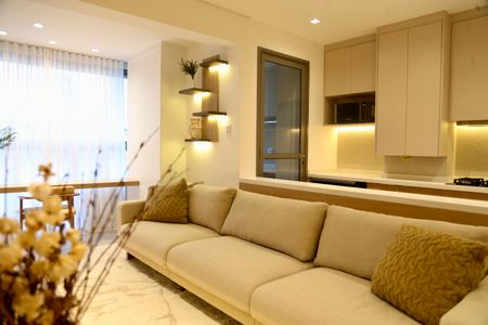 Sala de apartamento para alugar com 2 quartos, 81m² em Brooklin, São Paulo