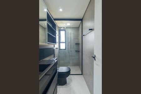 Banheiro Social de apartamento para alugar com 1 quarto, 49m² em Rebouças, Curitiba