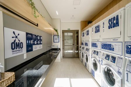 Studio para alugar com 25m², 1 quarto e sem vaga Studio para alugar com 25m², 1 quarto e sem vagaLavanderia