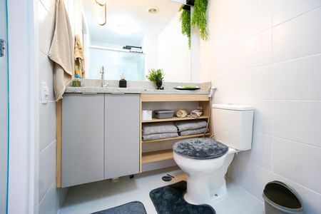 Studio para alugar com 25m², 1 quarto e sem vaga Studio para alugar com 25m², 1 quarto e sem vagaBanheiro