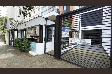 Studio para alugar com 75m², 1 quarto e 1 vagaFachada + Plaquinha