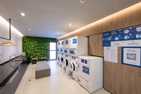 Studio para alugar com 27m², 1 quarto e 1 vagaLavanderia