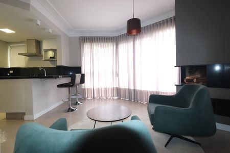 Apartamento para alugar com 104m², 1 quarto e 2 vagasSala