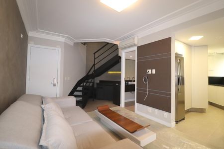 Sala de apartamento para alugar com 1 quarto, 104m² em Jardim, Santo André
