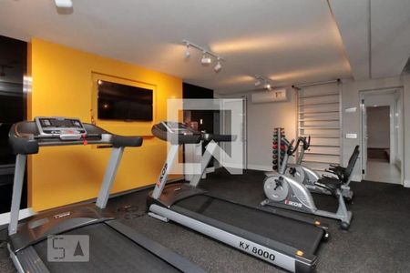 Apartamento para alugar com 38m², 1 quarto e 1 vaga Apartamento para alugar com 38m², 1 quarto e 1 vagaÁrea comum - Academia