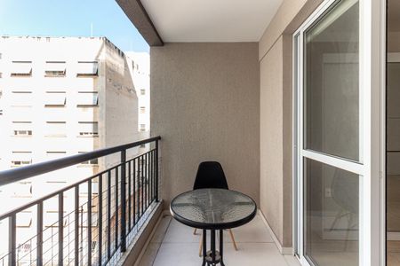 Varanda do Studio de kitnet/studio à venda com 1 quarto, 32m² em Consolação, São Paulo