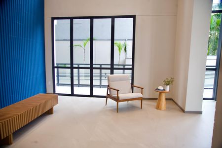 Studio para alugar com 25m², 1 quarto e sem vaga Studio para alugar com 25m², 1 quarto e sem vagaHall de entrada