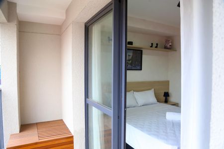 Studio para alugar com 25m², 1 quarto e sem vaga Studio para alugar com 25m², 1 quarto e sem vagaVaranda