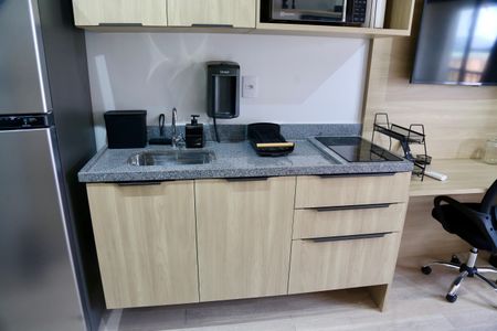 Studio para alugar com 25m², 1 quarto e sem vaga Studio para alugar com 25m², 1 quarto e sem vagaCozinha