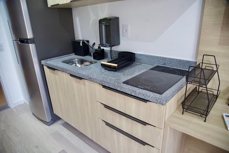 Studio para alugar com 25m², 1 quarto e sem vaga Studio para alugar com 25m², 1 quarto e sem vagaCozinha