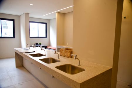 Studio para alugar com 25m², 1 quarto e sem vaga Studio para alugar com 25m², 1 quarto e sem vagaLavanderia compartilhada