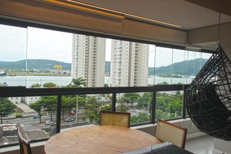 Varanda da Sala de apartamento para alugar com 2 quartos, 65m² em Ponta da Praia, Santos