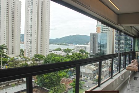Varanda da Sala de apartamento para alugar com 2 quartos, 65m² em Ponta da Praia, Santos