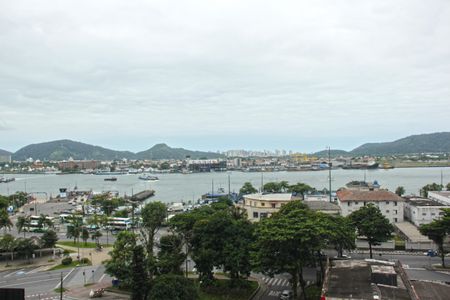 Vista da Sala de apartamento para alugar com 2 quartos, 65m² em Ponta da Praia, Santos