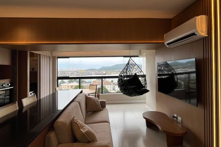 Sala de apartamento para alugar com 2 quartos, 65m² em Ponta da Praia, Santos