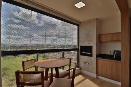 Varanda gourmet de apartamento para alugar com 3 quartos, 115m² em Jardim Karaíba, Uberlândia