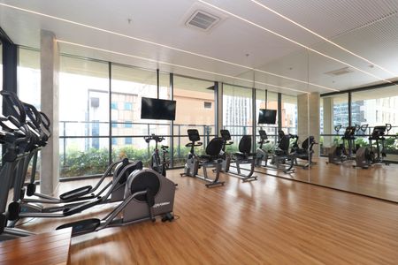 Studio para alugar com 35m², 1 quarto e 1 vaga Studio para alugar com 35m², 1 quarto e 1 vagaAcademia