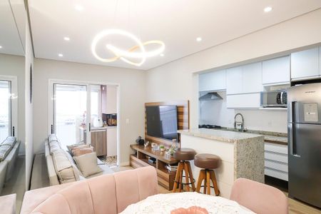 Sala de apartamento à venda com 2 quartos, 70m² em Barcelona, São Caetano do Sul