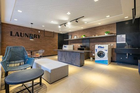 Studio para alugar com 37m², 1 quarto e 1 vaga Studio para alugar com 37m², 1 quarto e 1 vagaLavanderia