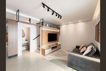 Sala de casa de condomínio à venda com 3 quartos, 106m² em Cidade Nova, Jundiaí