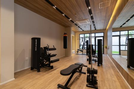 Apartamento para alugar com 28m², 1 quarto e sem vaga Apartamento para alugar com 28m², 1 quarto e sem vagaÁrea comum - Academia