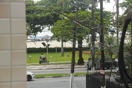 Vista da Sala de apartamento para alugar com 4 quartos, 175m² em Gonzaga, Santos
