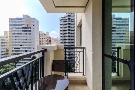 Studio para alugar com 33m², 1 quarto e 1 vaga Studio para alugar com 33m², 1 quarto e 1 vagaVaranda