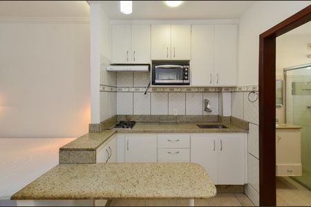 Cozinha de kitnet/studio para alugar com 1 quarto, 35m² em Centro, Belo Horizonte