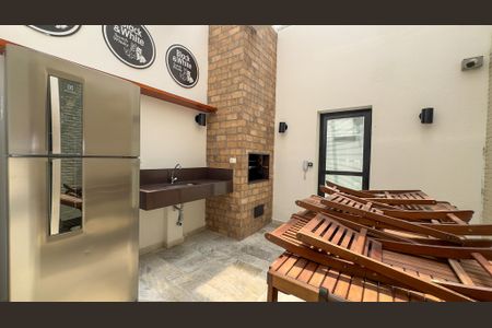 Apartamento à venda com 47m², 1 quarto e 1 vagaChurrasqueira