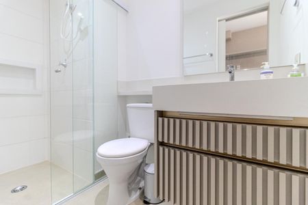 Studio para alugar com 24m², 1 quarto e sem vaga Studio para alugar com 24m², 1 quarto e sem vagaBanheiro