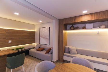 Apartamento para alugar com 28m², 1 quarto e sem vaga Apartamento para alugar com 28m², 1 quarto e sem vagaÁrea comum - Salão de festas