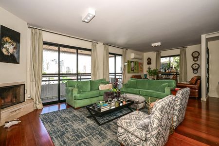 Sala de apartamento para alugar com 4 quartos, 232m² em Vila Andrade, São Paulo