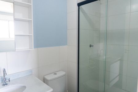 Banheiro da Suíte de kitnet/studio para alugar com 1 quarto, 27m² em Vila Guarani (zona Sul), São Paulo