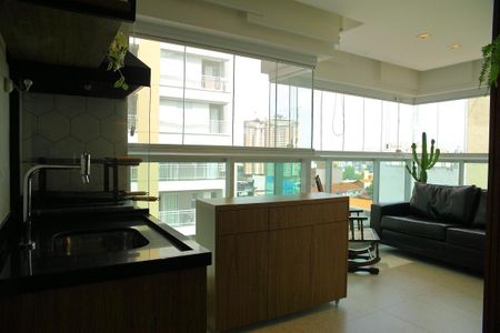 Varanda gourmet da sala  de apartamento à venda com 3 quartos, 94m² em Baeta Neves, São Bernardo do Campo