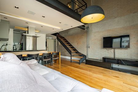 Sala/Cozinha de apartamento à venda com 1 quarto, 75m² em Cerqueira César, São Paulo