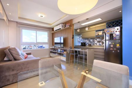 Sala de apartamento à venda com 2 quartos, 62m² em Navegantes, Porto Alegre