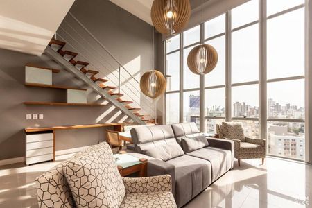 Sala de apartamento para alugar com 1 quarto, 75m² em Petrópolis, Porto Alegre
