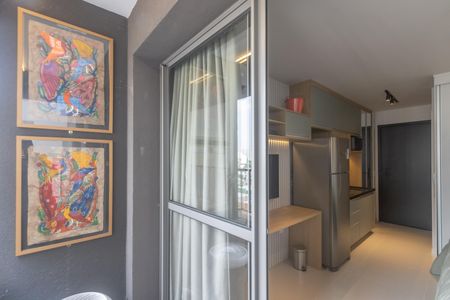 Studio para alugar com 26m², 1 quarto e sem vagaVaranda