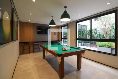 Apartamento à venda com 28m², 1 quarto e sem vaga Apartamento à venda com 28m², 1 quarto e sem vagaSalão de jogos