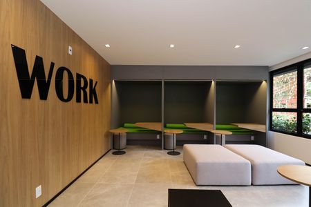 Studio à venda com 28m², 1 quarto e sem vagaCoworking