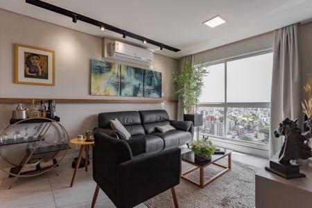 Sala de apartamento à venda com 1 quarto, 45m² em Petrópolis, Porto Alegre