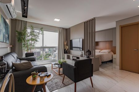 Sala de apartamento à venda com 1 quarto, 45m² em Petrópolis, Porto Alegre