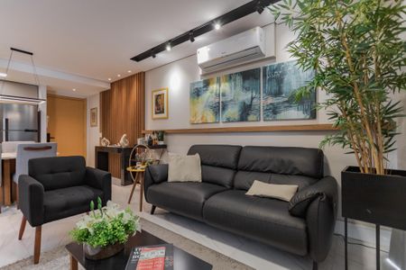Sala de apartamento à venda com 1 quarto, 45m² em Petrópolis, Porto Alegre