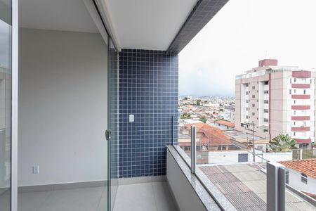 Varanda da sala  de apartamento à venda com 3 quartos, 85m² em Padre Eustáquio, Belo Horizonte