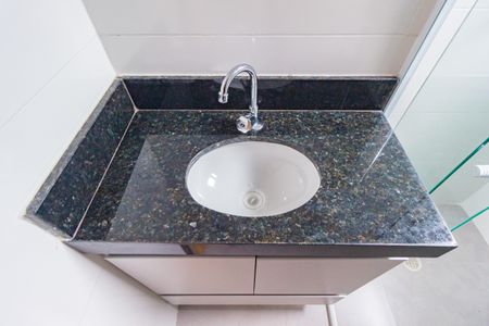 Detalhe - Banheiro de kitnet/studio para alugar com 1 quarto, 27m² em Vila Prudente, São Paulo