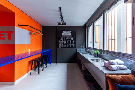 Studio para alugar com 25m², 1 quarto e sem vaga Studio para alugar com 25m², 1 quarto e sem vagaLavanderia