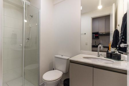 Studio para alugar com 25m², 1 quarto e sem vaga Studio para alugar com 25m², 1 quarto e sem vagaBanheiro
